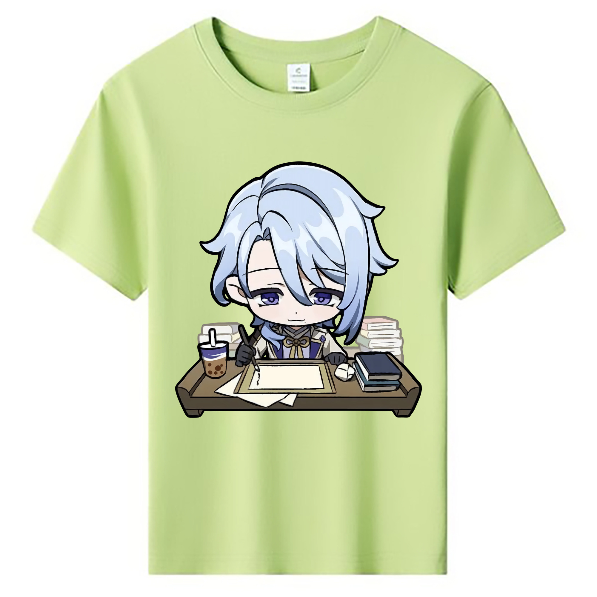げんし神 神里綾人 かみさとあやと genshin Kamisato Ayato 綿100％キッズTシャツ（フロントプリント）